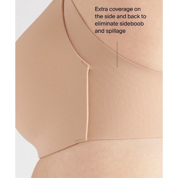 Knix Wing Woman Contour Bra Size 40B Warm Sand Wireless T Shirt Adjustable NWT - Picture 16 of 16